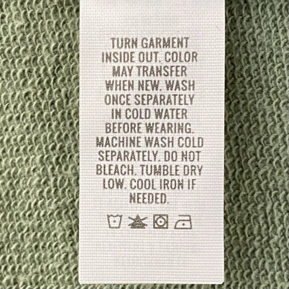 Women’s Soft Green Pullover Sweatshirt with Crewneck, Size: M - Picture 10 of 11